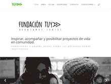 Tablet Screenshot of fundaciontuya.org